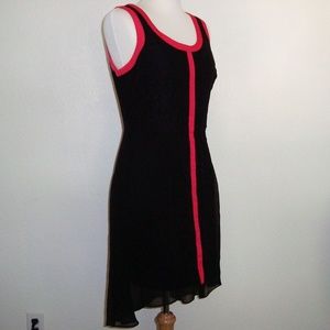 NICOLE MILLER Lace Lined Sleeveless Dress